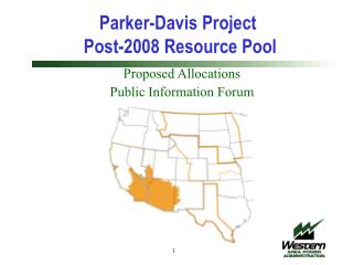 Parker-Davis Project Post-2008 Resource Pool