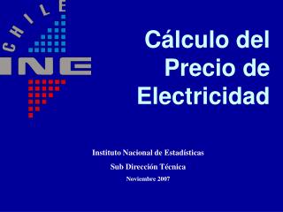 Cálculo del Precio de Electricidad