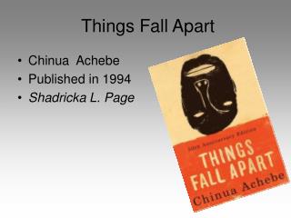 Things Fall Apart