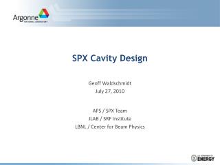 SPX Cavity Design