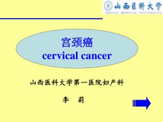 宫颈癌 cervical cancer