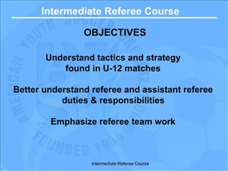 Intermediate Referee Course