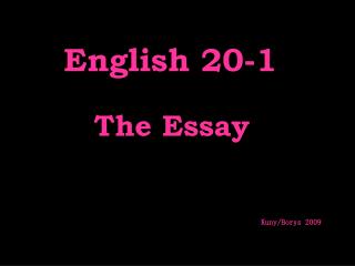 The Essay