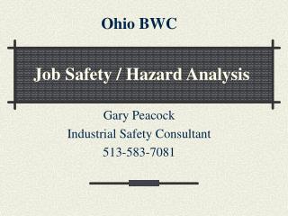 Job Safety / Hazard Analysis