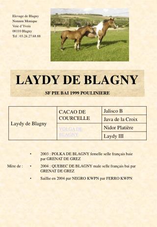 LAYDY DE BLAGNY