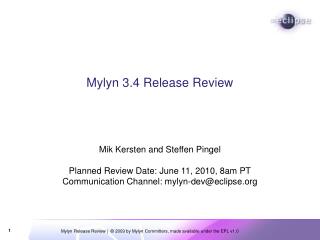 Mylyn 3.4 Release Review