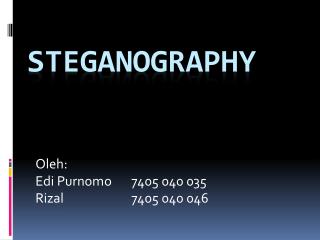 Steganography