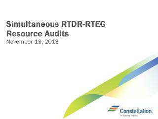 Simultaneous RTDR-RTEG Resource Audits