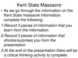 Kent State Massacre