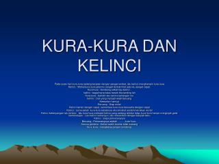 KURA-KURA DAN KELINCI