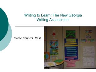Writing to Learn: The New Georgia Writing Assessment