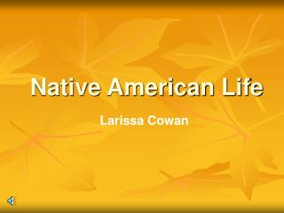 Native American Life