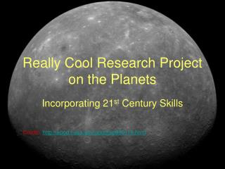 Really Cool Research Project on the Planets