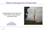 Effective Management of Project Risk