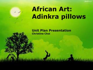 African Art: Adinkra pillows