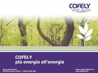 COFELY più energia all’energia