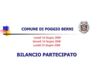 COMUNE DI POGGIO BERNI