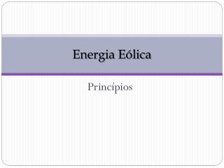 Energia Eólica