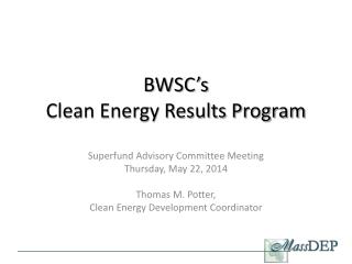 BWSC’s Clean Energy Results Program