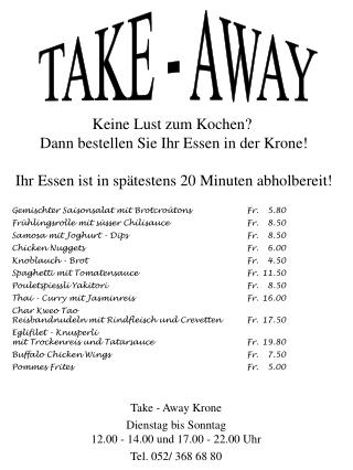 TAKE - AWAY