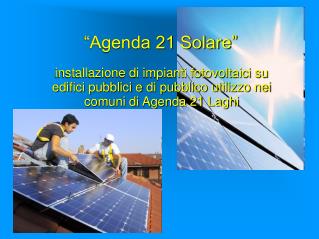 “Agenda 21 Solare”