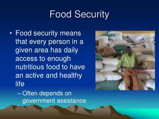 Food Security