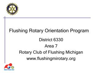 Flushing Rotary Orientation Program