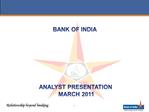 ANALYST PRESENTATION MARCH 2011