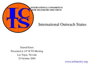International Outreach Status