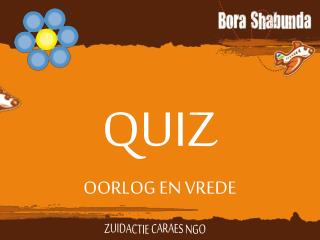 QUIZ OORLOG EN VREDE