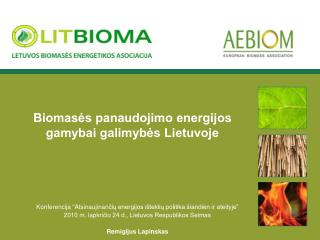 Biomasės panaudojimo energijos gamybai galimybės Lietuvoje