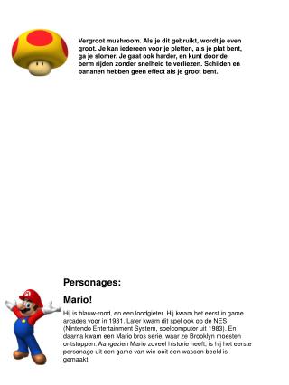 Personages: Mario!