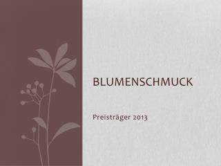 BlumenSChMUCK