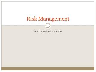 Risk Management