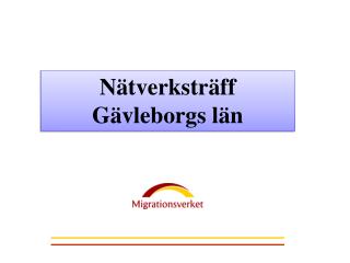 Nätverksträff Gävleborgs län