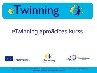 eTwinning apmācības kurss