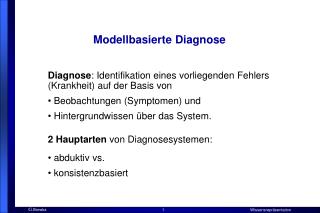 Modellbasierte Diagnose