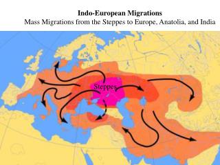 Indo-European Migrations Mass Migrations from the Steppes to Europe, Anatolia, and India