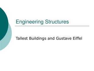 Engineering Structures