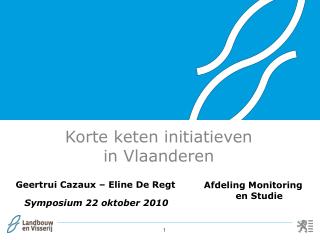 Korte keten initiatieven in Vlaanderen