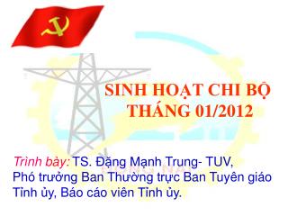 SINH HOẠT CHI BỘ THÁNG 10/2011