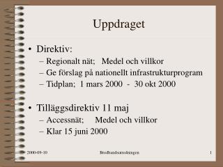 Uppdraget