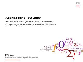 Agenda for ERVO 2009
