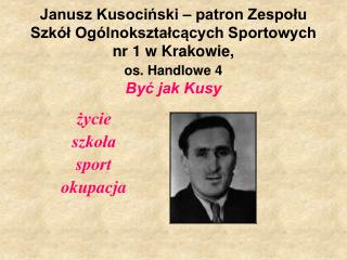 życie szkoła sport okupacja