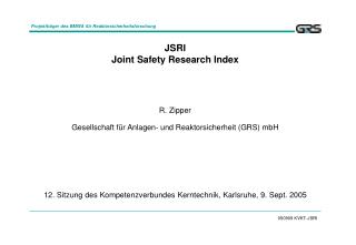 JSRI Joint Safety Research Index