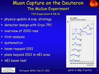Muon Capture on the Deuteron The MuSun Experiment