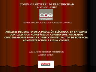 COMPAÑÍA GENERAL DE ELECTRICIDAD SANTIAGO - CHILE