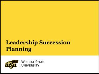 Leadership Succession Planning
