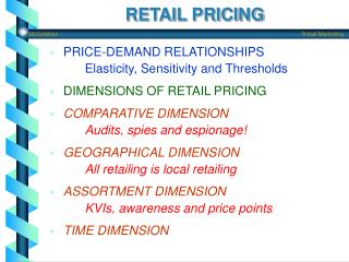 RETAIL PRICING