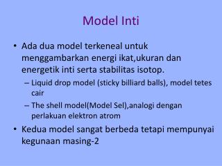 Model Inti